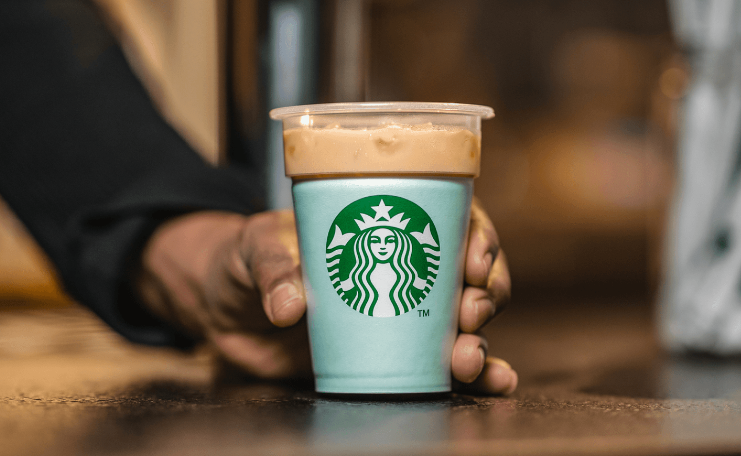 Starbucks Reusable Cup Kiosk Tactile